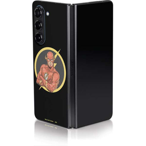 DC Comics The Flash Folded Arms Pose Galaxy Z Fold5 5G Skin